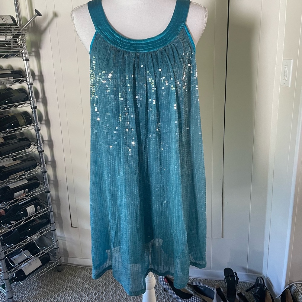 Blue Sequin Betsy Johnson Dress